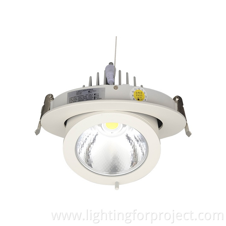 New Design Fixture Round Trunk Light Rotatable Recessed Downlight